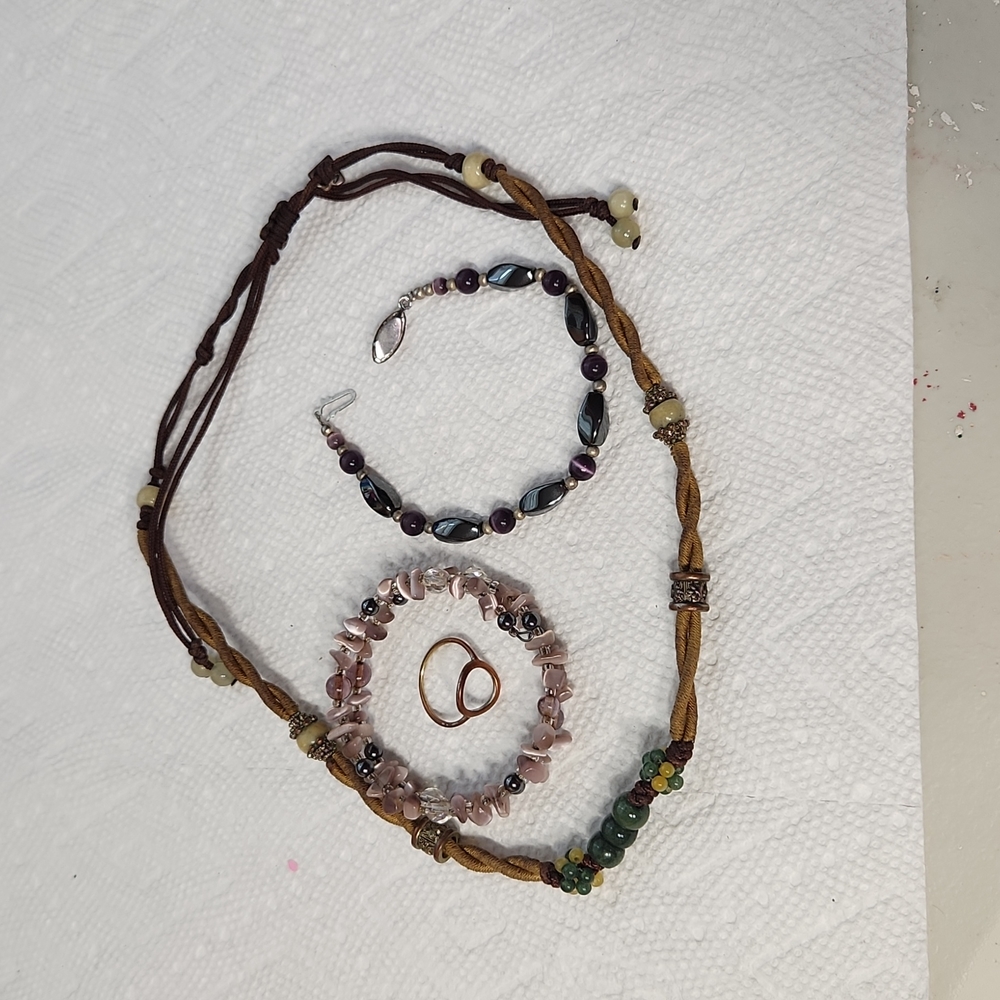 Lot of 4  Jewelry Piece & Assorted Brands